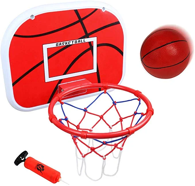 OVER-THE-DOOR BASKETBALL HOOP SET FOR $7.99