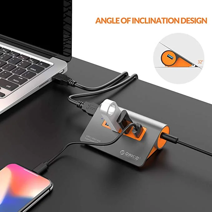 4-USB PORT POWERED USB 3.1 DATA HUB FOR $14.99