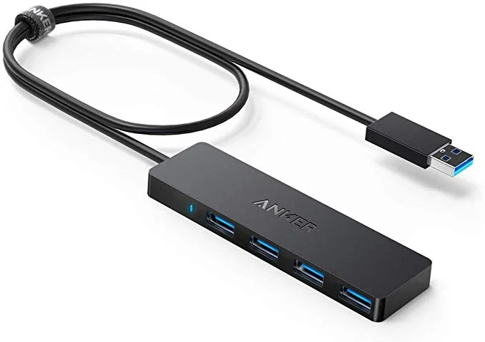 ANKER 4-PORT USB 3.0 SLIM HUB FOR $4.99