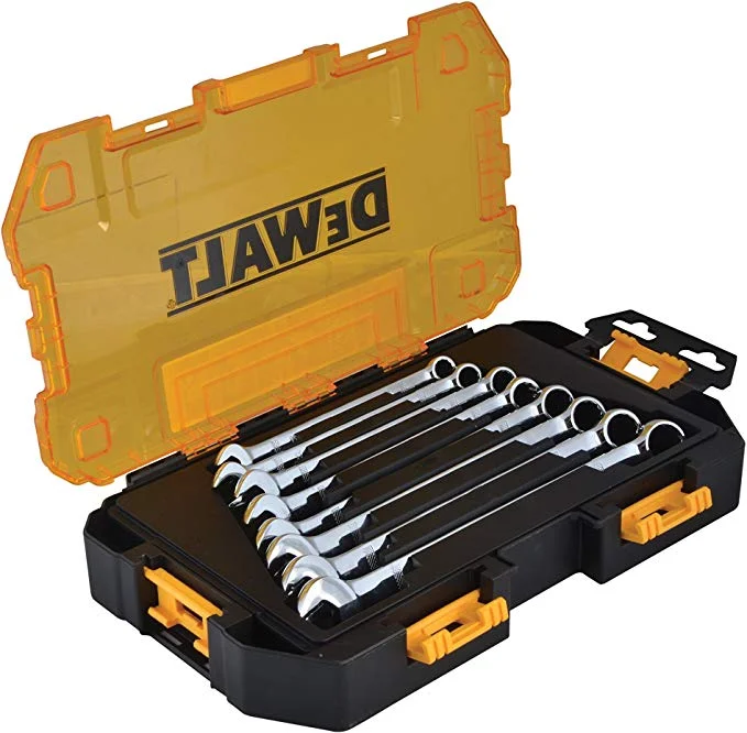 8-PIECE DEWALT COMBINATION WRENCH SET FOR $17.69