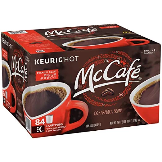 PACK OF 84 - MCCAFE PREMIUM ROAST KEURIG K CUP COFFEE PODS FOR $25.76