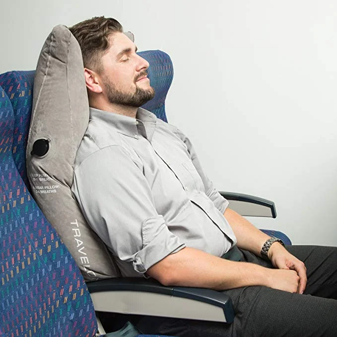 LUMBAR &amp; NECK SUPPORT INFLATABLE TRAVEL CUSHION FOR $20.25