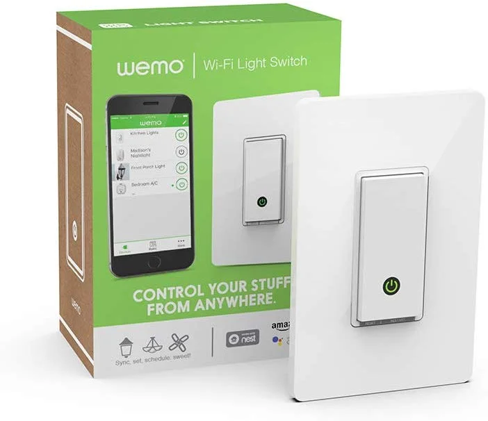 WEMO SMART WI-FI LIGHT SWITCH FOR $29.98
