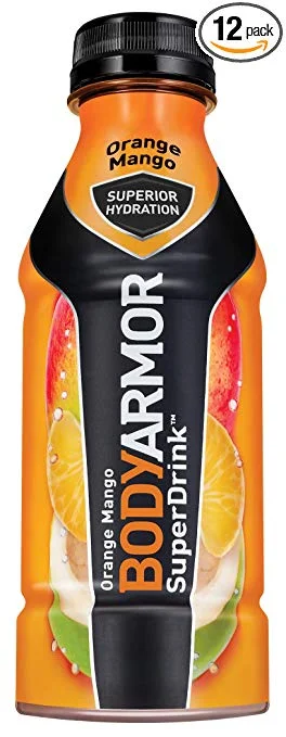 12 PACK - BODY ARMOR SPORTS DRINK, ORANGE MANGO FOR $11.36