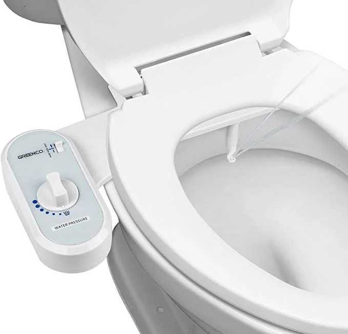 GREENCO BIDET FRESH WATER SPRAY NON-ELECTRIC MECHANICAL BIDET TOILET SEAT ATTACHMENT FOR $17.99