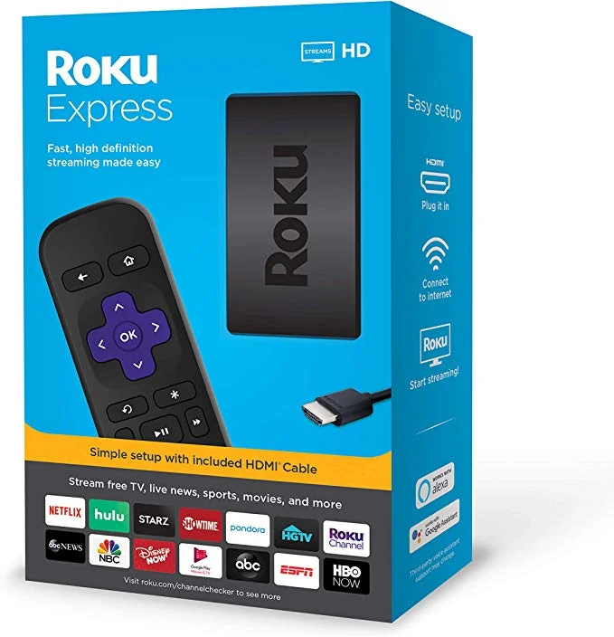 ROKU EXPRESS HD STREAMING PLAYER 2019 FOR $24.00