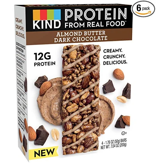 PACK OF 24 - KIND PROTEIN BARS, ALMOND BUTTER DARK CHOCOLATE FOR $36.42