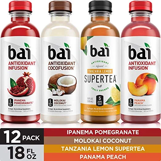 12 PACK - BAI FLAVORED WATER, MOUNTAINSIDE VARIETY PACK FOR $12.63