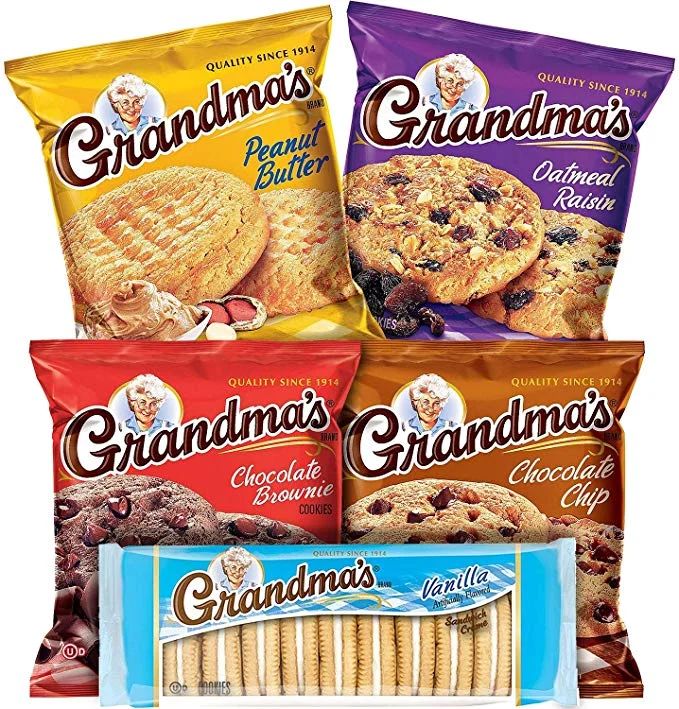 PACK OF 36 - GRANDMA’S COOKIES VARIETY TRAY FOR $11.98