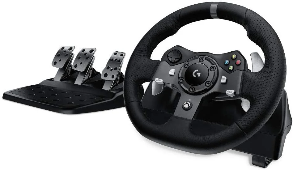 LOGITECH G920 DUAL-MOTOR FEEDBACK DRIVING FORCE RACING WHEEL WITH RESPONSIVE PEDALS FOR (XBOX ONE &amp; PC) FOR $188.48