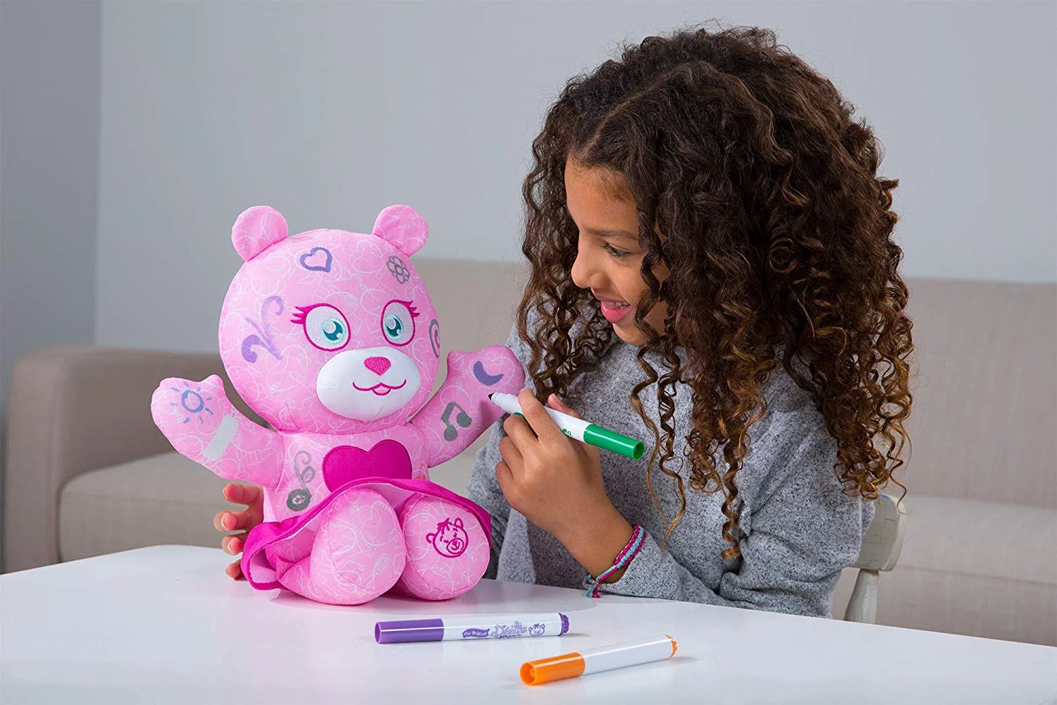 DOODLE BEAR THE ORIGINAL 14ʺ PLUSH TOY WITH 3 WASHABLE MARKERS FOR $14.39