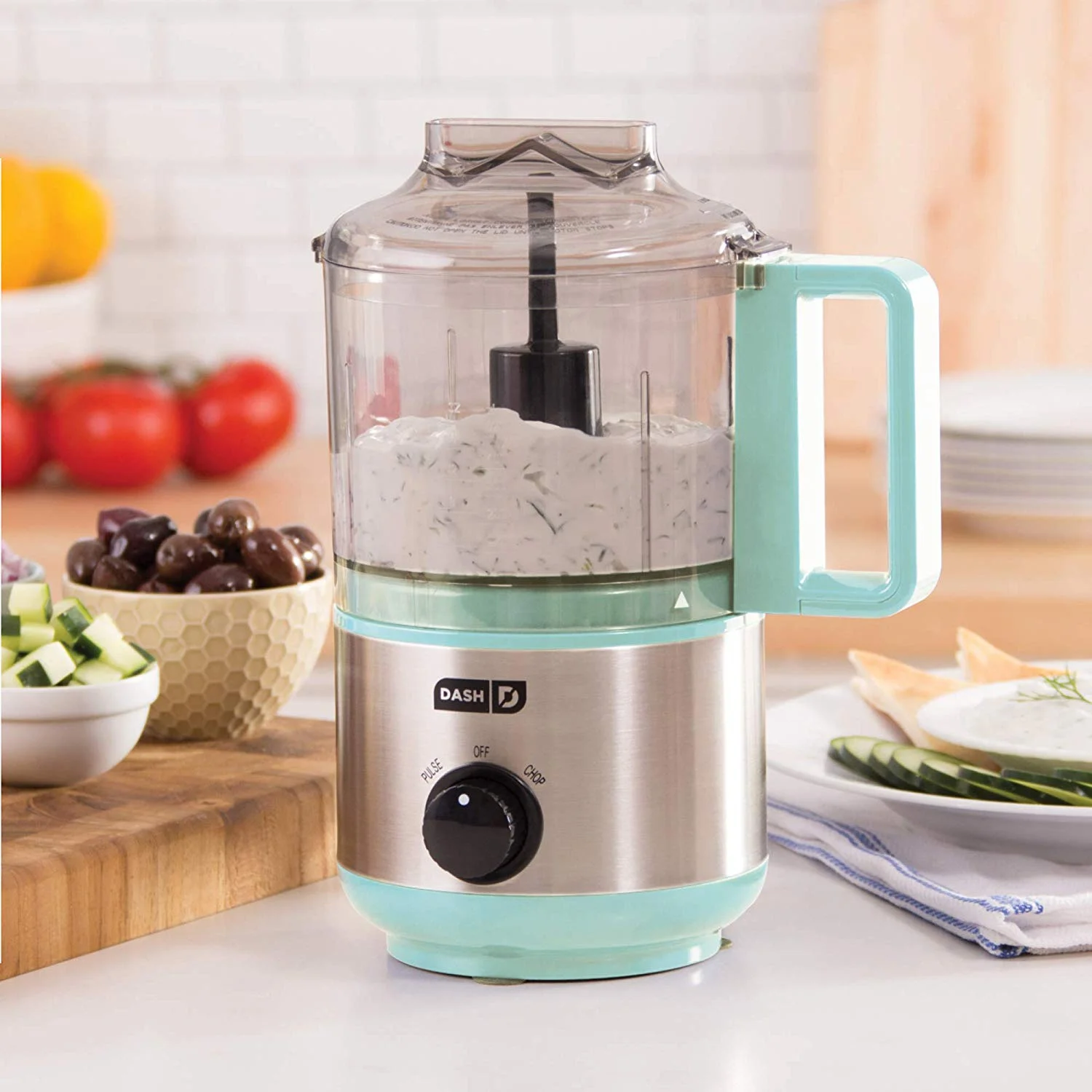 DASH MINI FOOD CHOPPER, BLENDER + GRINDER WITH STAINLESS STEEL BLADES FOR $25.92