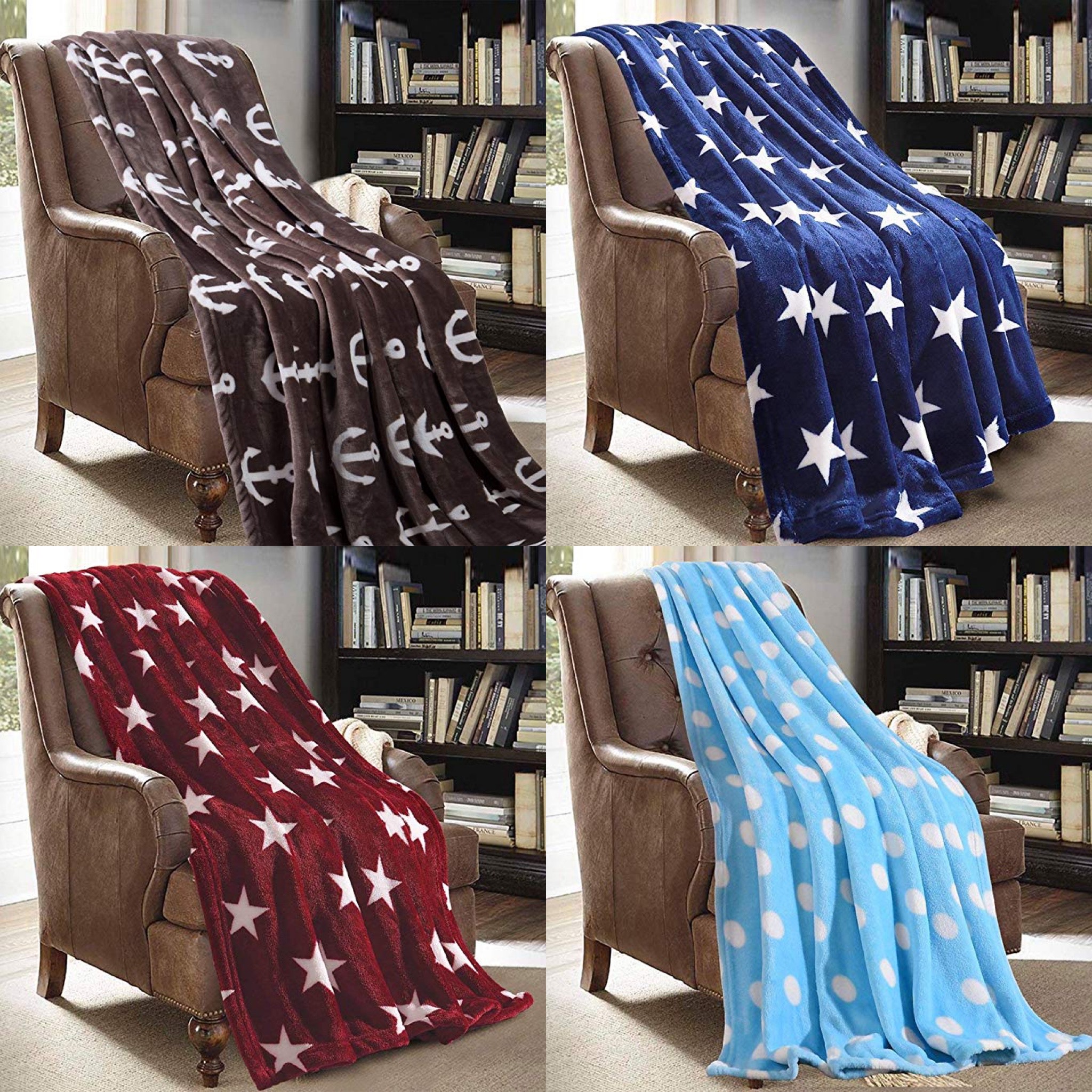 PRINTED REVERSIBLE SHERPA THROW FOR $9.74