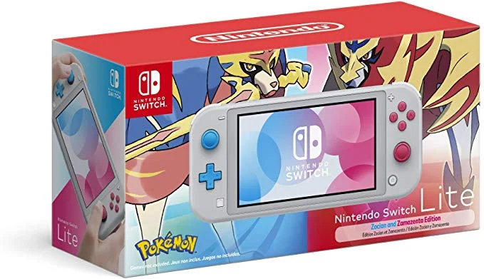 NINTENDO SWITCH LITE - ZACIAN AND ZAMAZENTA EDITION FOR $199.99