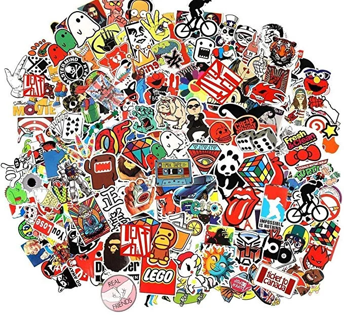 PACK OF 100 POP CULTURE STICKERS FOR $6.49