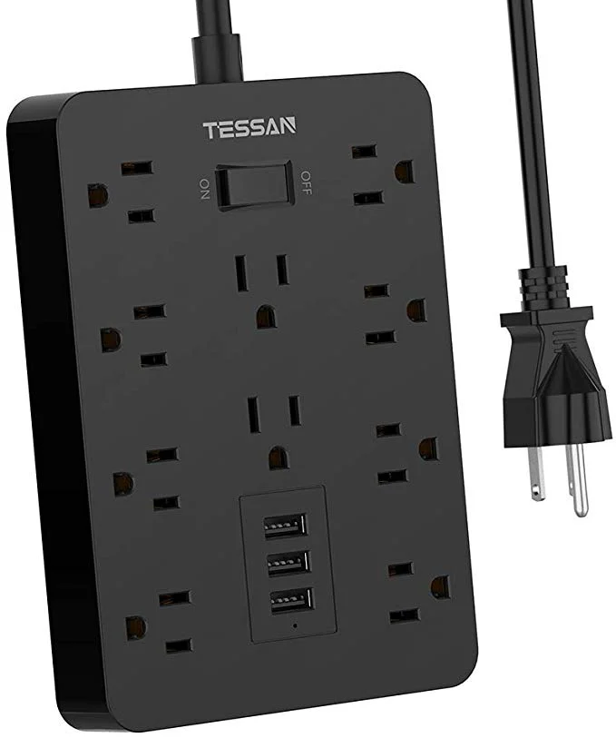 10-AC OUTLET + 3-USB PORT POWER SURGE PROTECTOR FOR $13.49