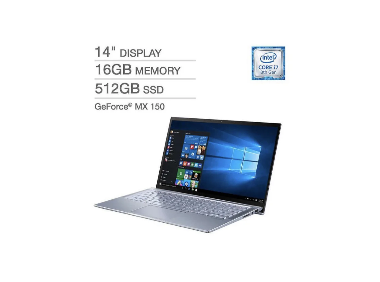 ASUS ZENBOOK 14” ULTRA-THIN AND LIGHT LAPTOP FOR $899.99