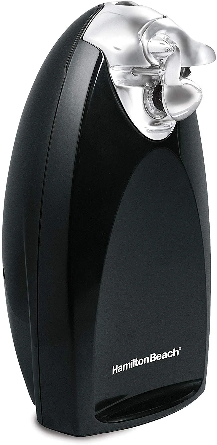 HAMILTON BEACH CLASSIC CHROME HEAVYWEIGHT ELECTRIC AUTOMATIC CAN OPENER FOR $14.99