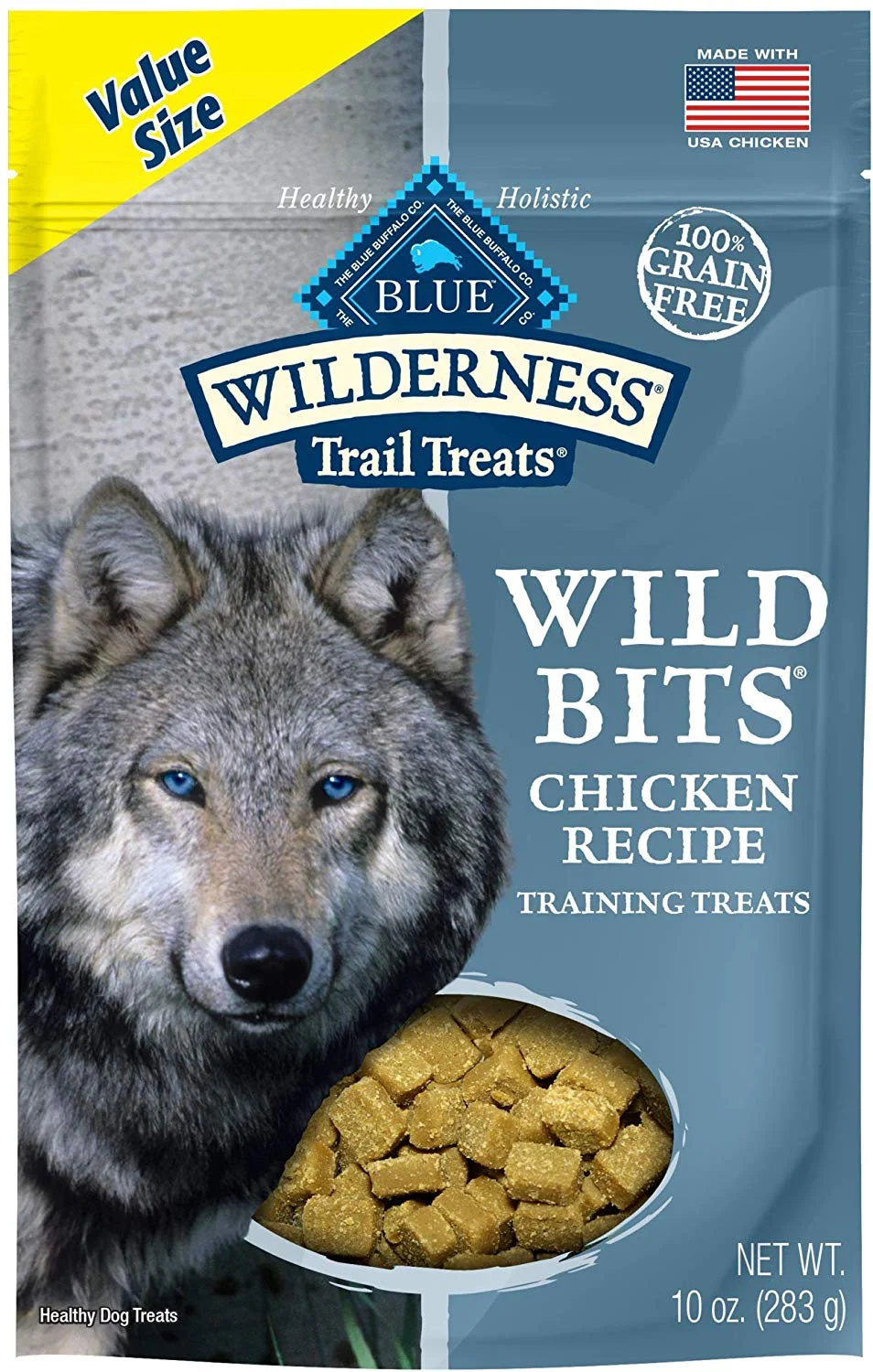 BLUE BUFFALO WILDERNESS TRAIL TREATS WILD BITS HIGH PROTEIN GRAIN FREE SOFT-MOIST TRAINING DOG TREATS FOR $3.37