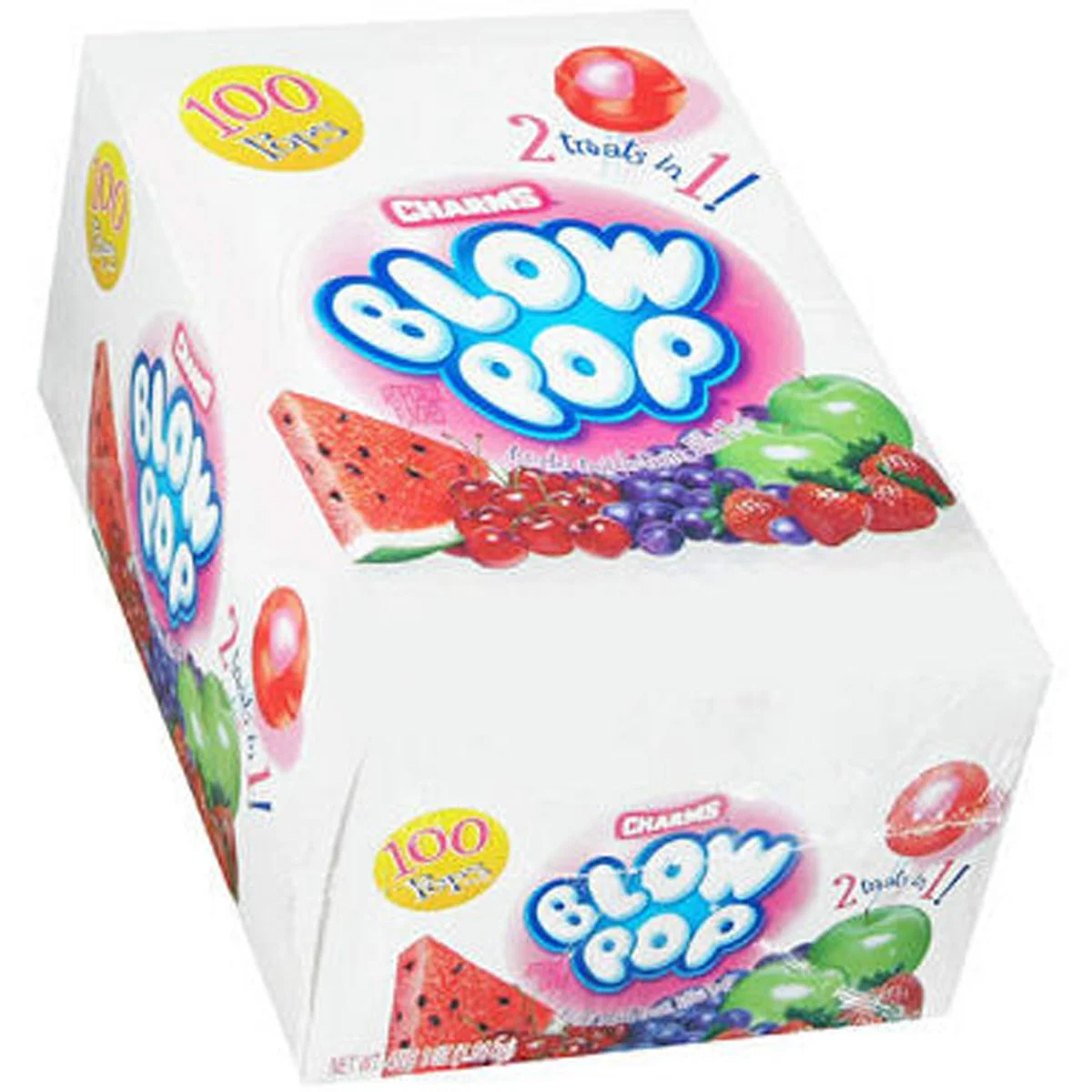 PACK OF 100 - CHARMS BLOW POP ASSORTED FOR $9.92