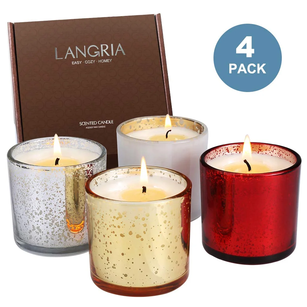 SET OF 4 SCENTED CANDLES FOR $12.99