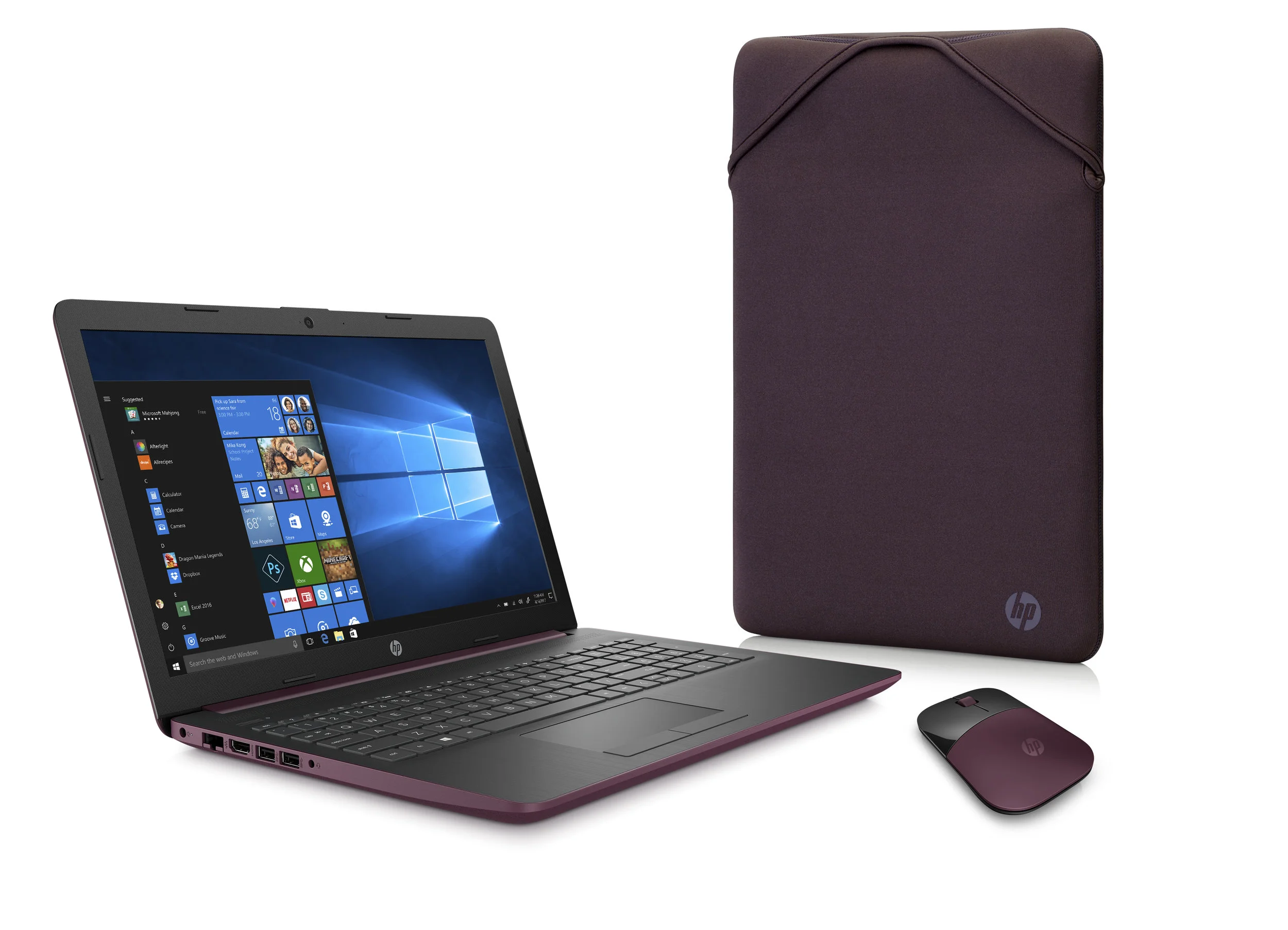 HP 15 LAPTOP BUNDLE, 15.6", AMD A4-9125, AMD RADEON R3 GRAPHICS, 4GB SDRAM, 500GB HDD, WIRELESS MOUSE W/ SLEEVE FOR $249.00