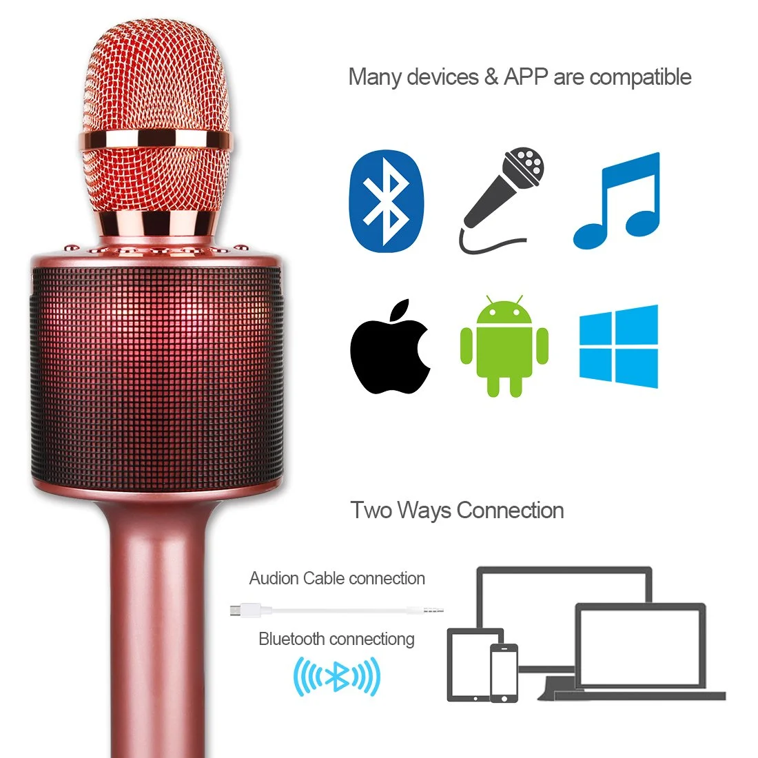 BLUETOOTH HANDHELD MICROPHONE FOR $14.39