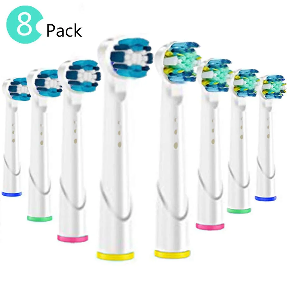 PACK OF 8 - REPLACEMENT BRUSH HEADS COMPATIBLE WITH BRAUN ORAL B FOR $4.24