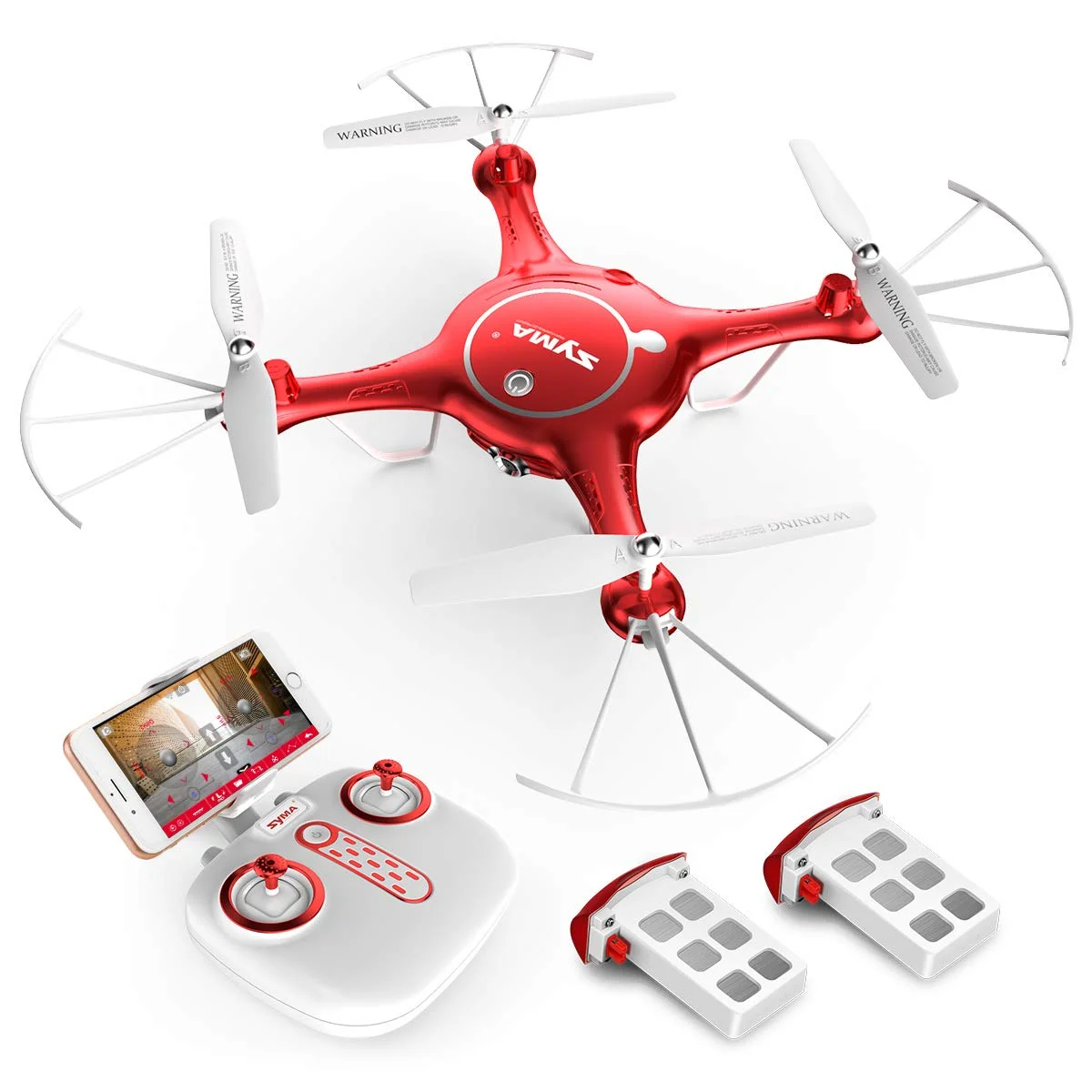 RC QUADCOPTER WI-FI DRONE WITH APP CONTROL FOR $52.00