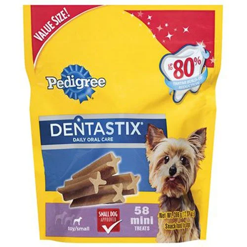 PEDIGREE DENTASTIX TOY/SMALL, ORIGINAL, 58 TREATS FOR $8.69