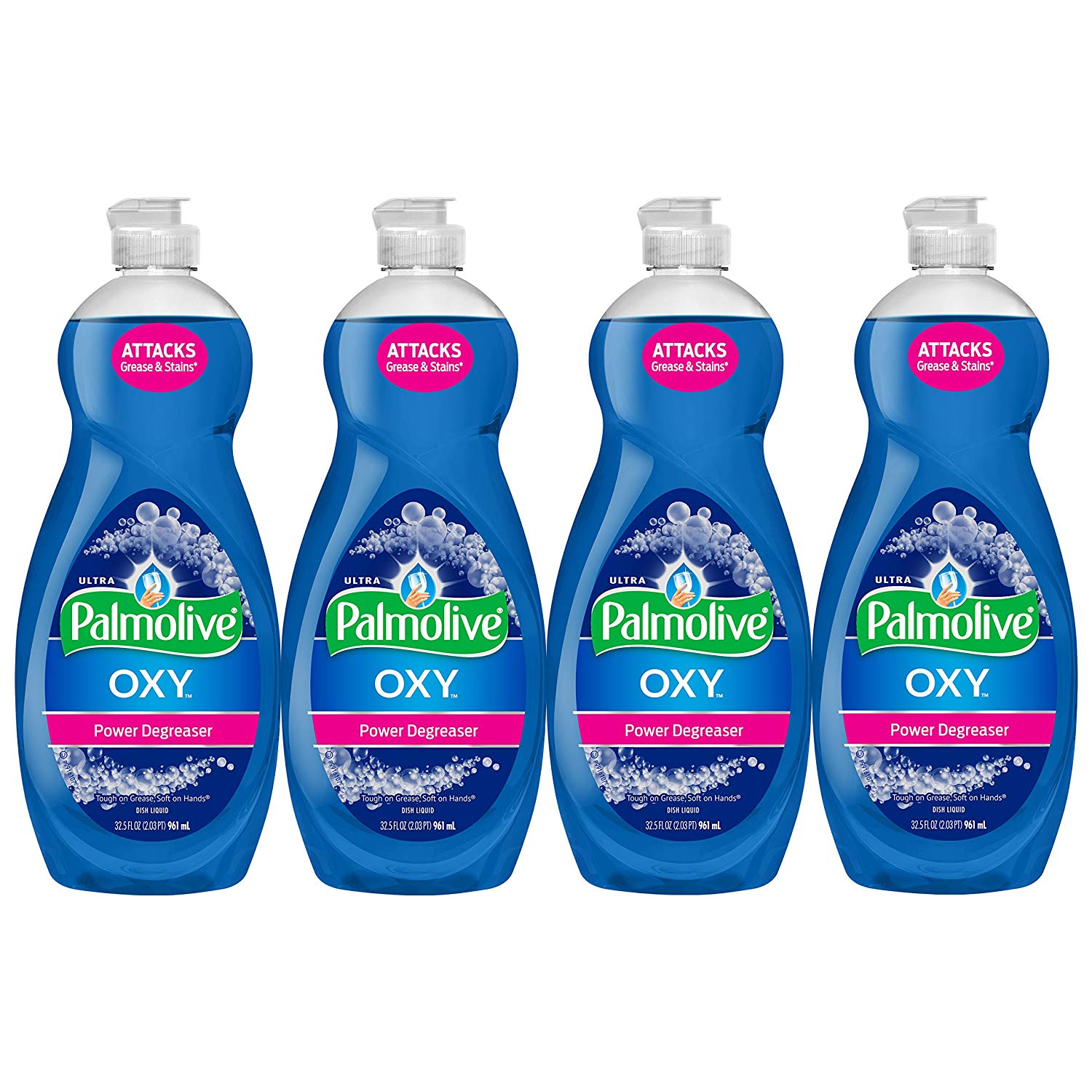 PACK OF 4 - PALMOLIVE ULTRA DISH SOAP OXY POWER DEGREASER, 32.5 OZ FOR $9.26