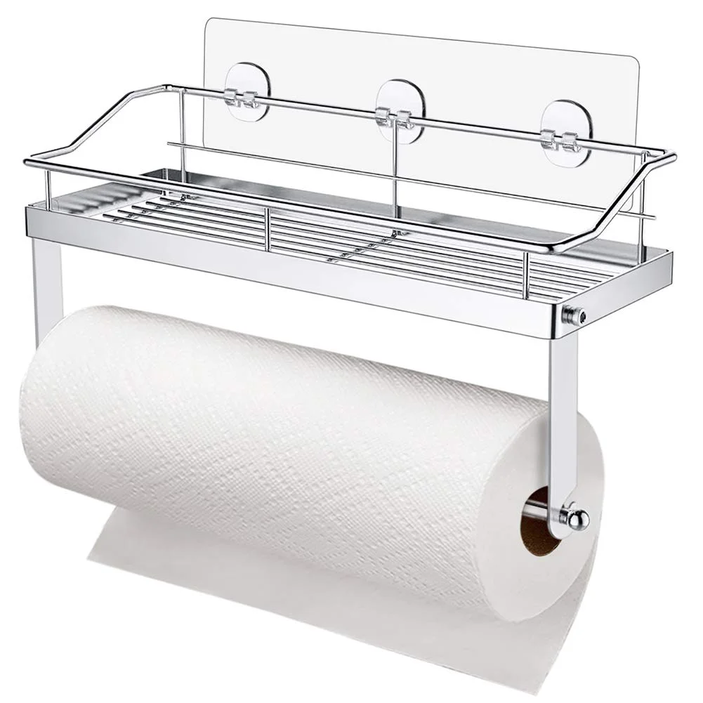 ADHESIVE PAPER TOWEL HOLDER SHELF FOR $11.04