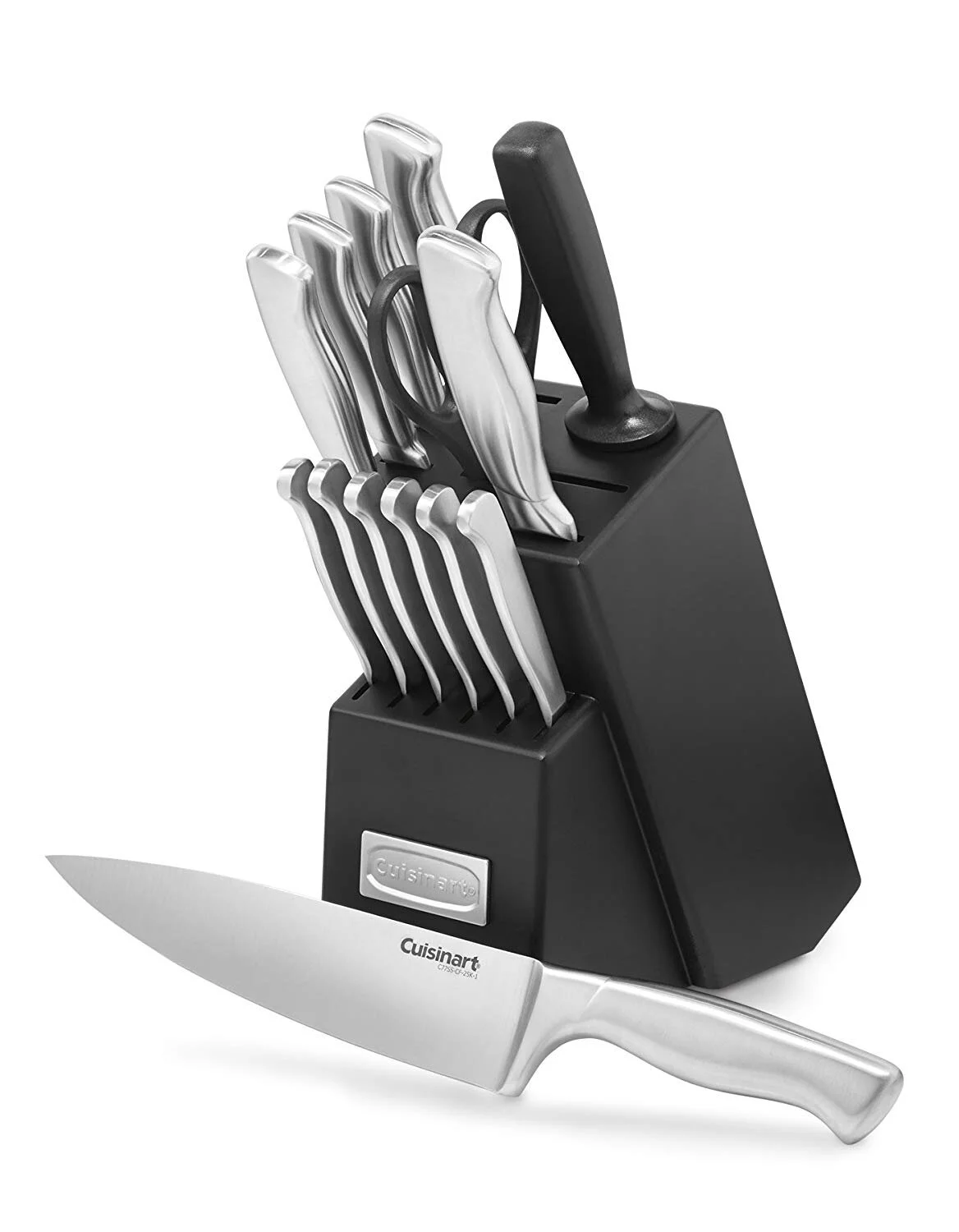CUISINART 15-PIECE STAINLESS STEEL HOLLOW HANDLE BLOCK SET FOR $39.99
