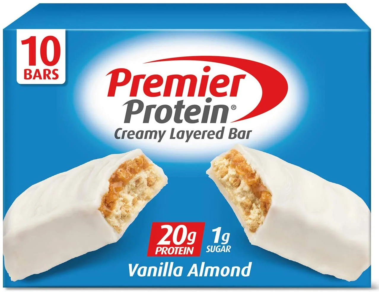 PACK OF 10 - PREMIER PROTEIN 20G PROTEIN BAR, VANILLA ALMOND FOR $10.24