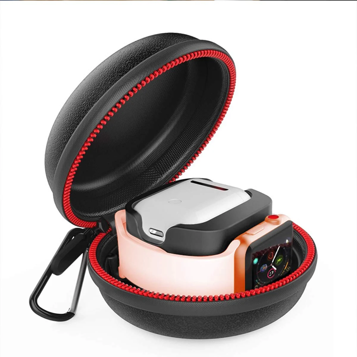 PORTABLE PROTECTIVE CASE FOR APPLE WATCH AND AIRPODS FOR $6.70