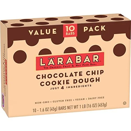 10 COUNT - LARABAR GLUTEN FREE BARS FOR $7.06