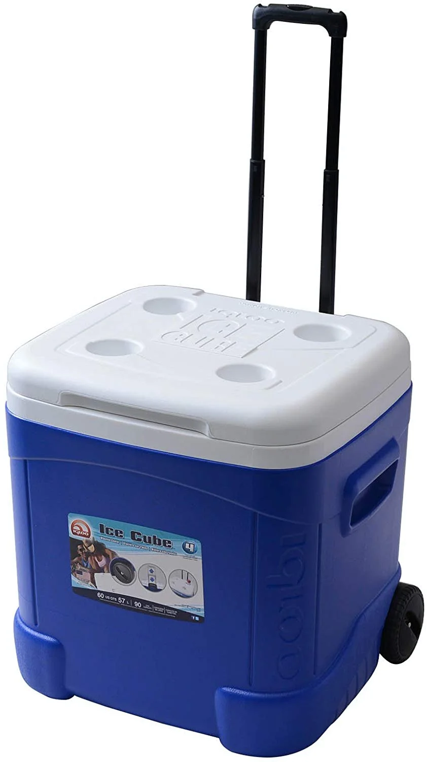 60-AT IGLOO ICE CUBE ROLLER COOLER FOR $30.49