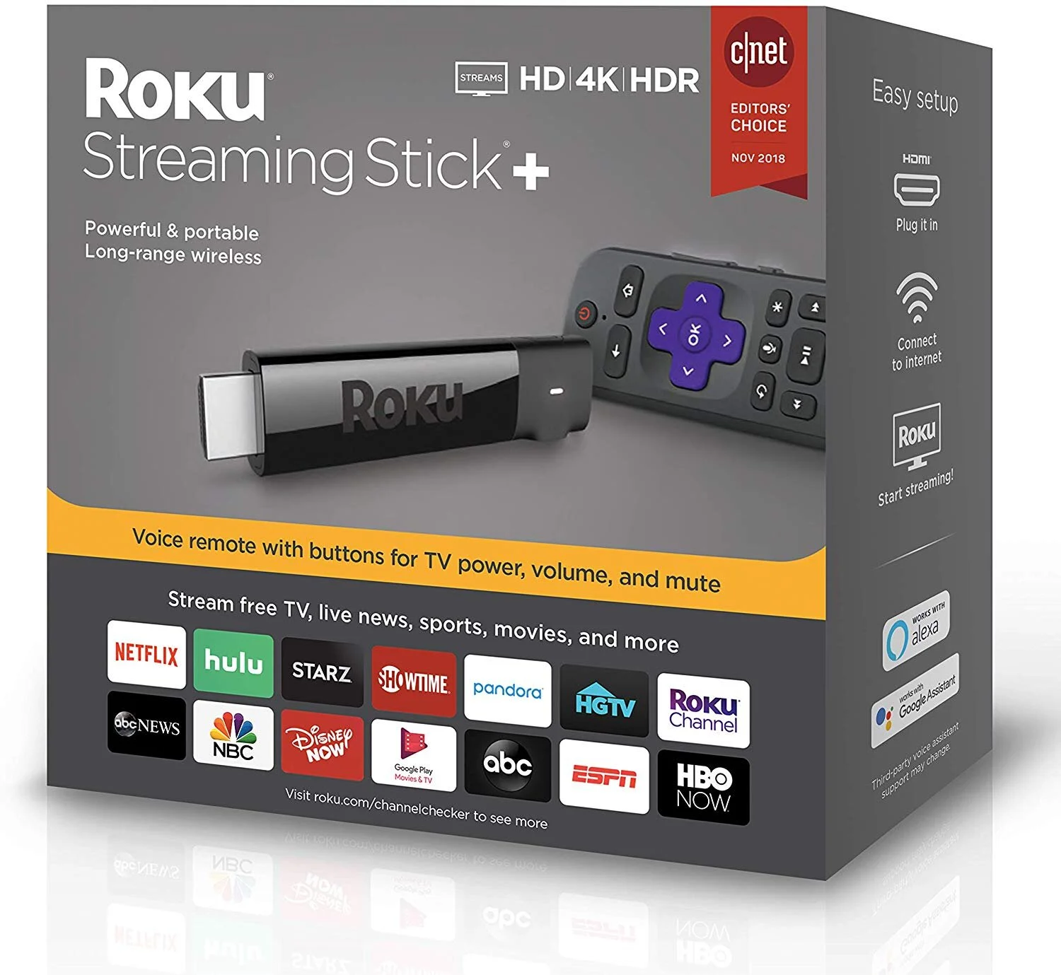ROKU STREAMING STICK+ | HD/4K/HDR STREAMING DEVICE FOR $44.94