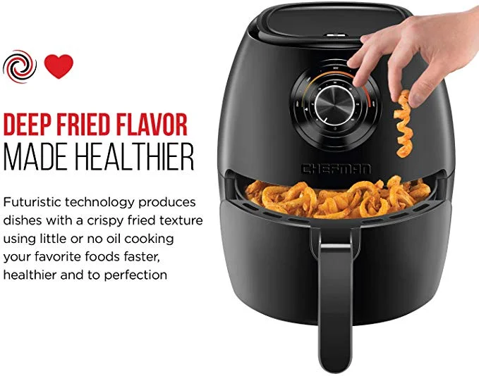 CHEFMAN TURBO FRY 3.6-QUART AIR FRYER OVEN WITH DISHWASHER SAFE BASKET AND DUAL CONTROL TEMPERATURE FOR $29.99