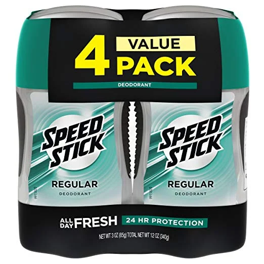 PACK OF 4 - SPEED STICK DEODORANT FOR MEN FOR $4.83