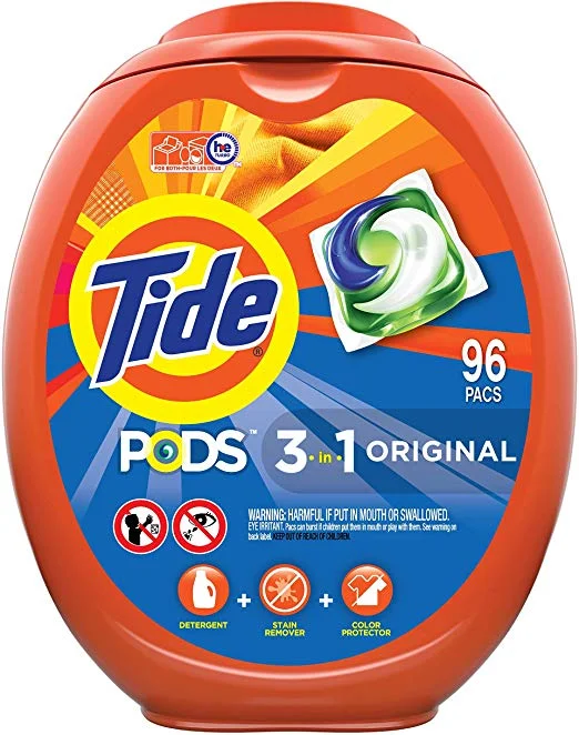 96 COUNT - TIDE PODS LAUNDRY DETERGENT LIQUID PACS, ORIGINAL SCENT FOR $17.37