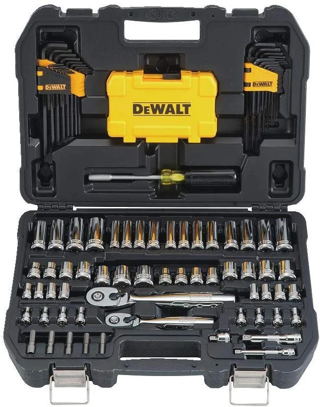 DEWALT 108-PIECE MECHANICS TOOLS KIT AND SOCKET SET FOR $59.99