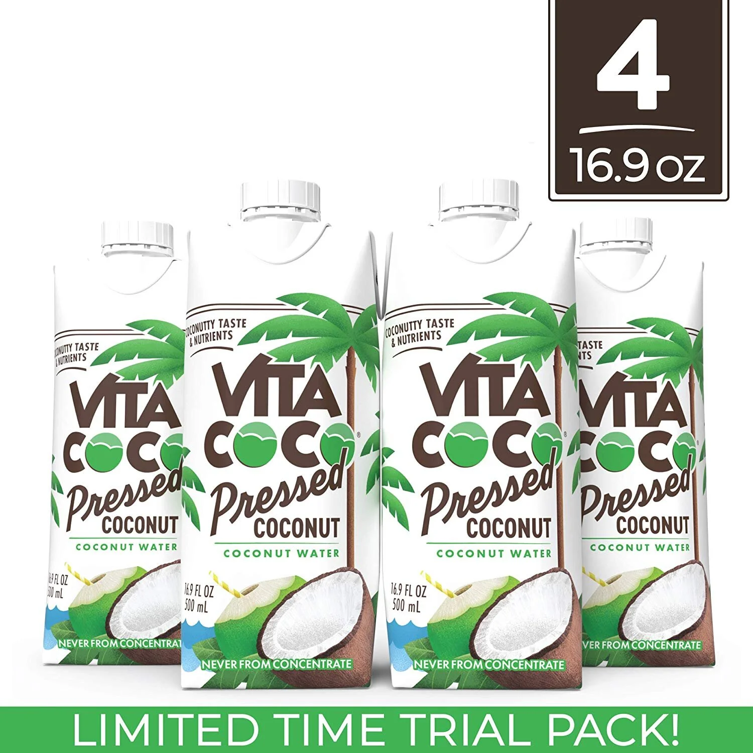 VITA COCO COCONUT WATER, PRESSED COCONUT TRIAL PACK FOR $5.04