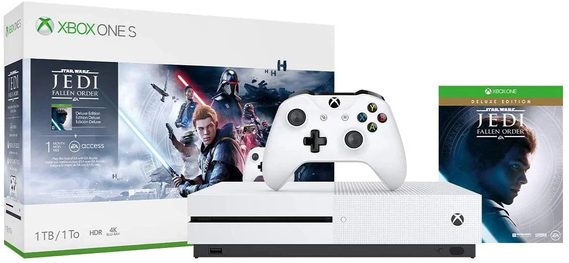 XBOX ONE S 1TB CONSOLE - STAR WARS JEDI: FALLEN ORDER BUNDLE FOR $159.99