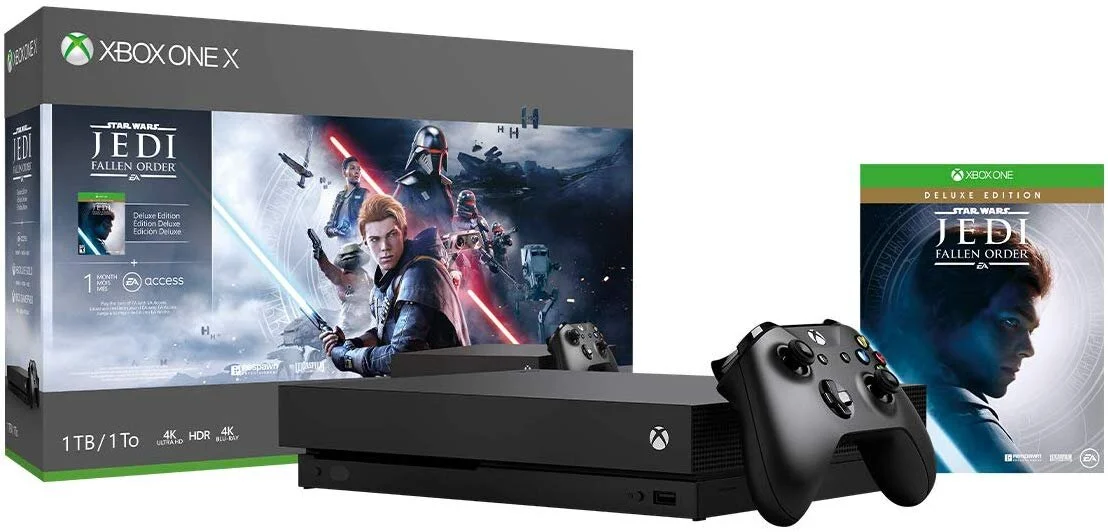 XBOX ONE X 1TB CONSOLE - STAR WARS JEDI: FALLEN ORDER BUNDLE FOR $309.99