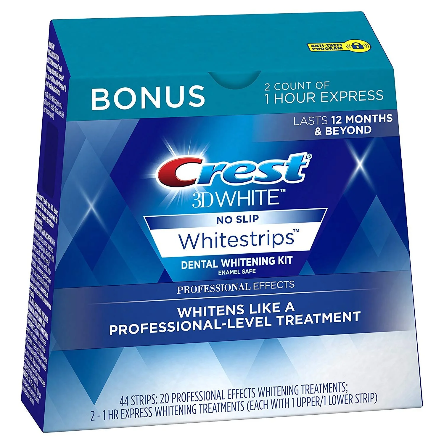44 COUNT - CREST 3D WHITE PROFESSIONAL EFFECTS WHITESTRIPS WHITENING STRIPS KIT FOR $27.97