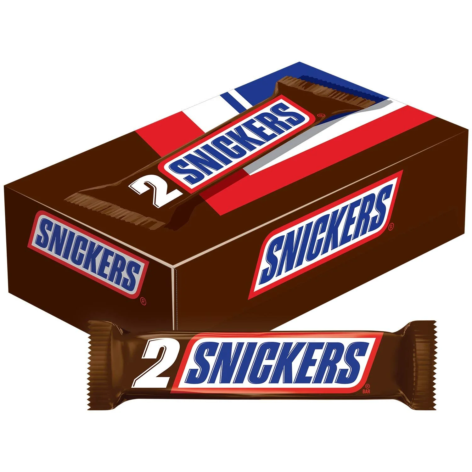 SNICKERS SHARING SIZE CHOCOLATE CANDY BARS 3.29-OUNCE BAR 24-COUNT BOX FOR $22.80