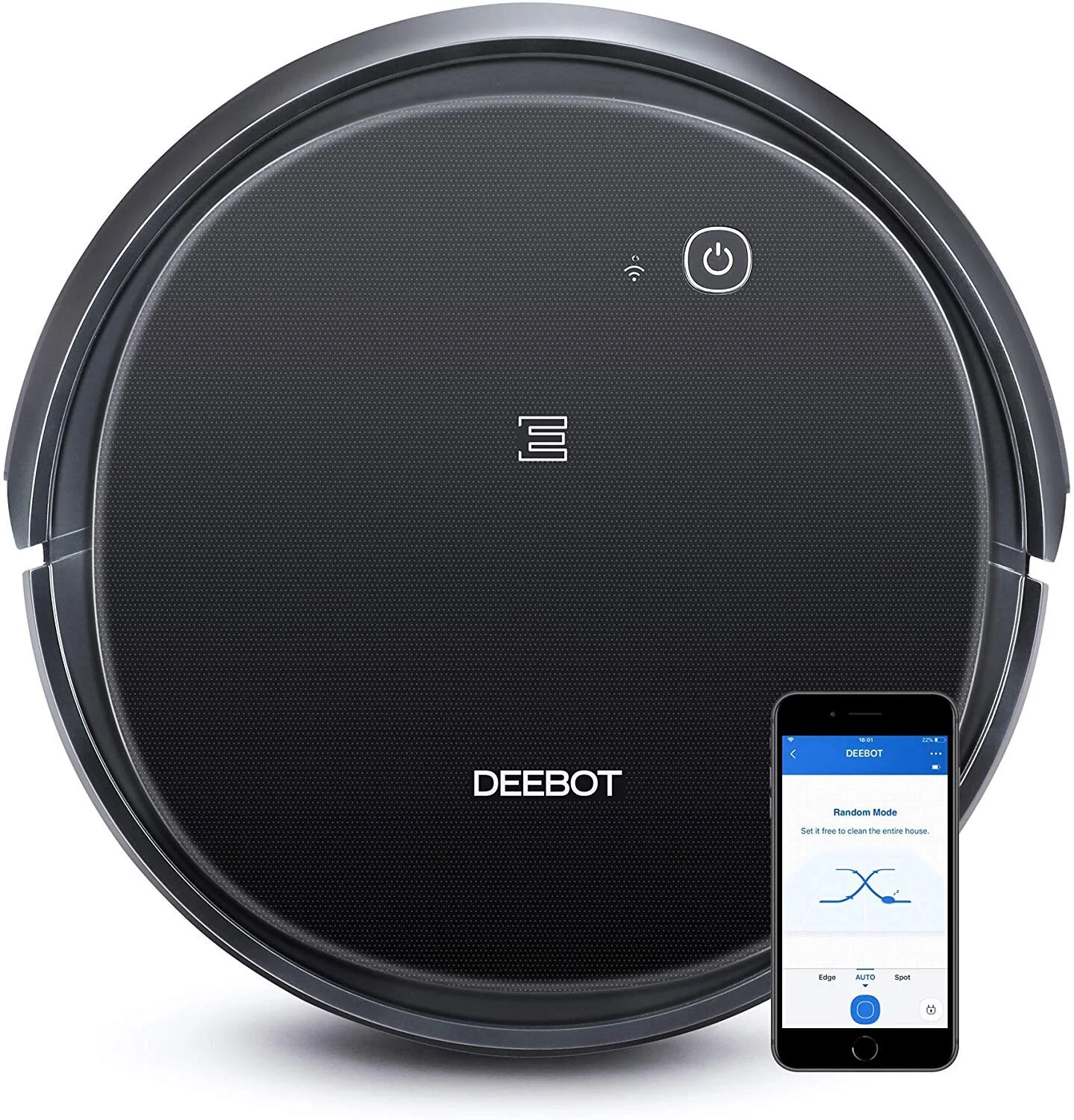 ECOVACS DEEBOT 500 ROBOTIC VACUUM CLEANER WITH MAX POWER SUCTION FOR $134.99