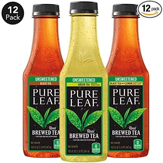 PURE LEAF ICED TEA, UNSWEETENED VARIETY PACK, 12 PACK FOR $12.11