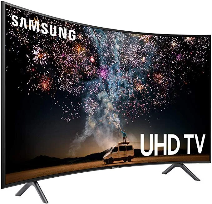 SAMSUNG CURVED 55-INCH 4K UHD 7 SERIES ULTRA HD SMART TV WITH HDR AND ALEXA COMPATIBILITY FOR $477.99